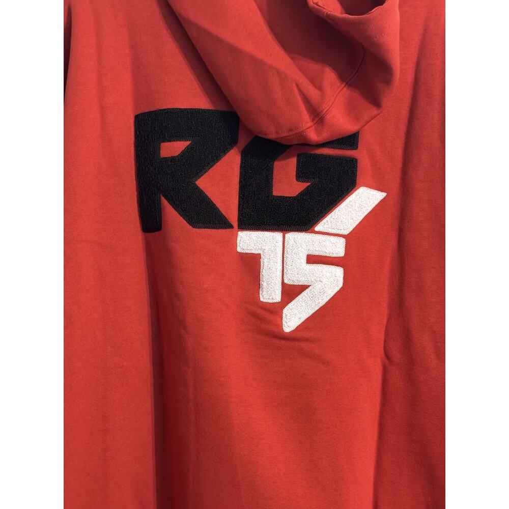 Rawgear Hoodie Men's Sz L Red Oversized Logo Heavyweight NWT Workout - Picture 9 of 14